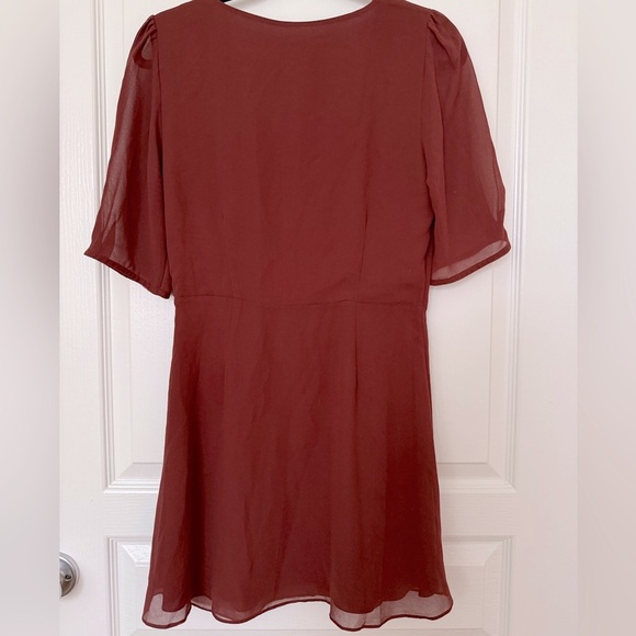 NWT RARE Aritzia Wilfred Button-Front Dress Rustique Size 8 - Picture 7 of 12